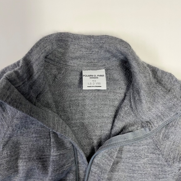 Polarn O. Pyret Merino Wool Terry Romper Size 1.5 - 2 Years EUC - Picture 4 of 4